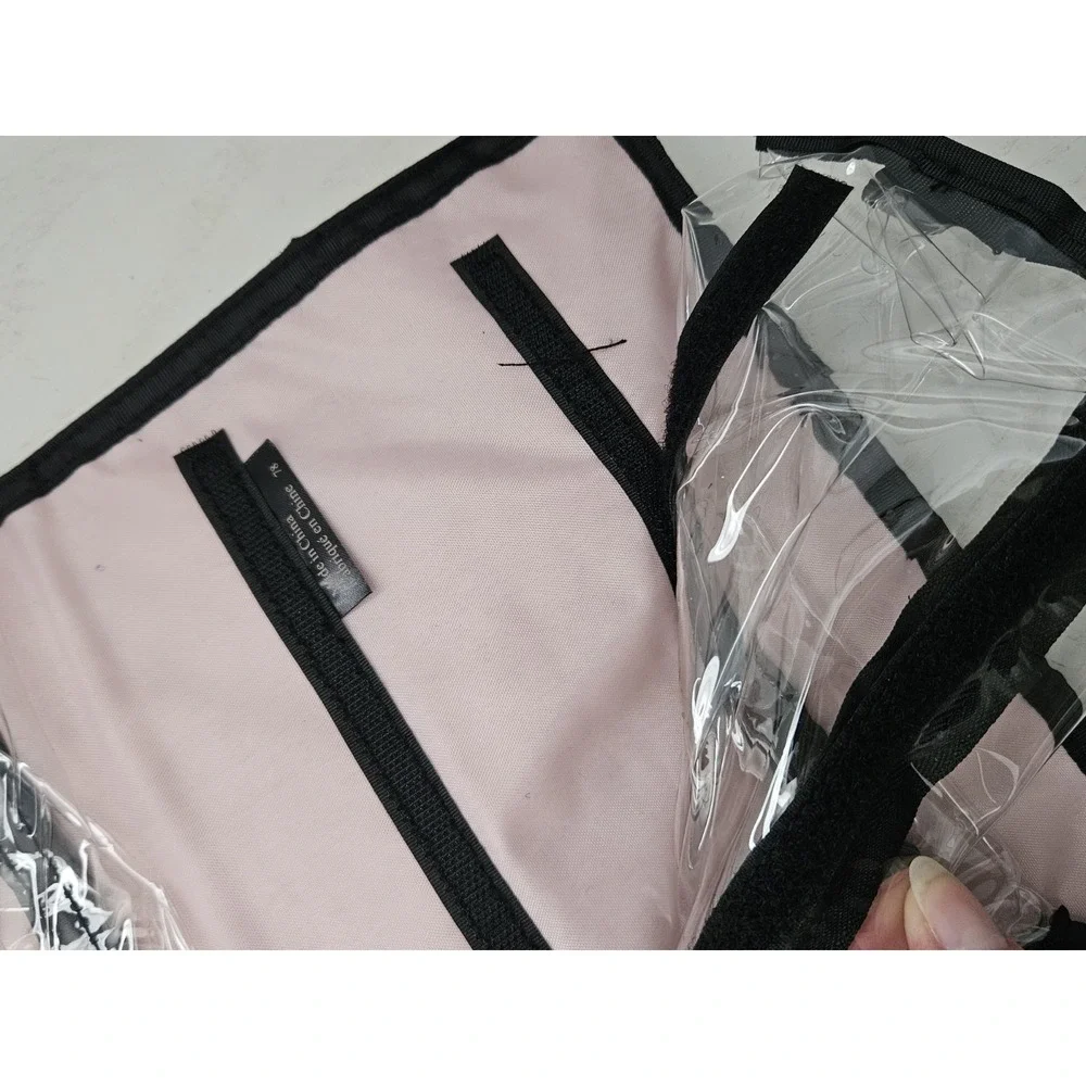 Mary Kay Travel Roll Up Bag - Black and‎ Pink Hanging Organizer Cosmetic Bag New